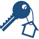 key-with-a-house-shape-hanging 1